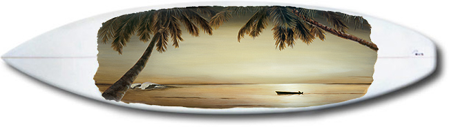 surfboard art - Painting - Sienna Dreams